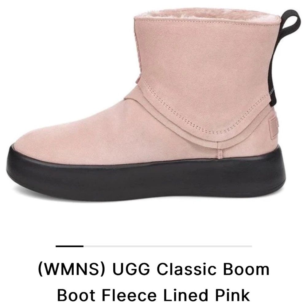 UGG Classic Boom Boot Fleece Lined Pink 1104613-PCRY (SNKR/Women's)